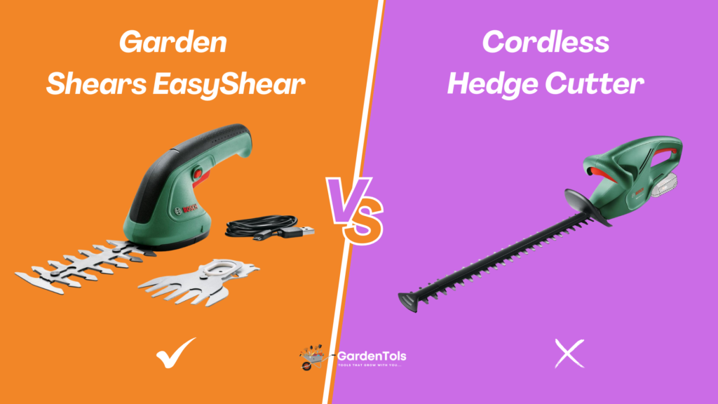 Bosch Garden Shears EasyShear vs Hedge Trimmer