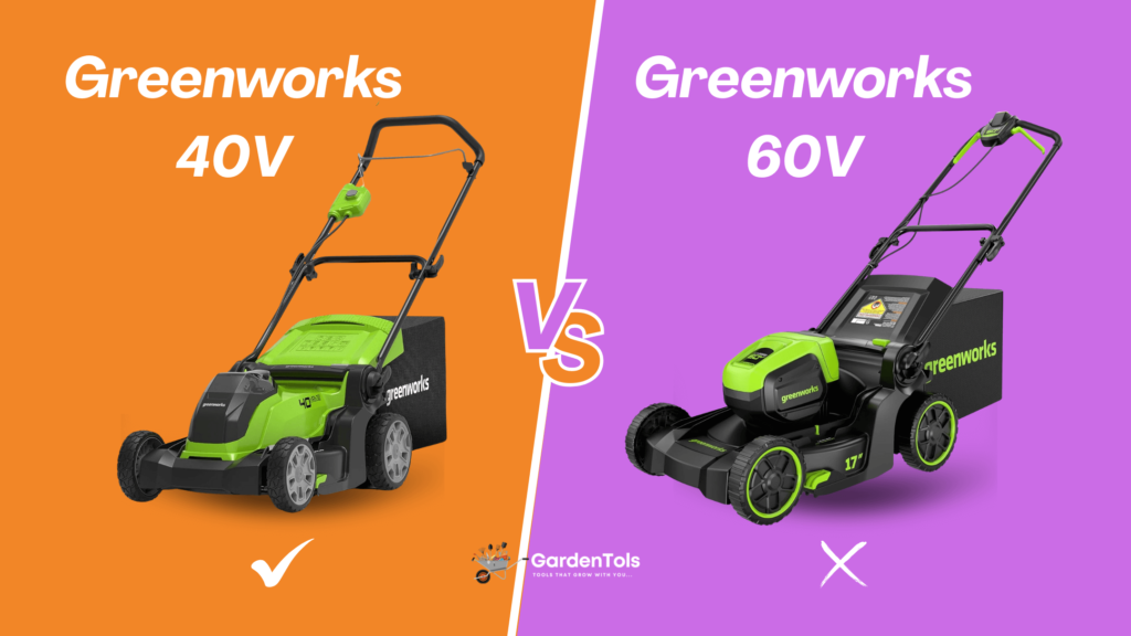 Greenworks 40V Mower vs 60V Mower