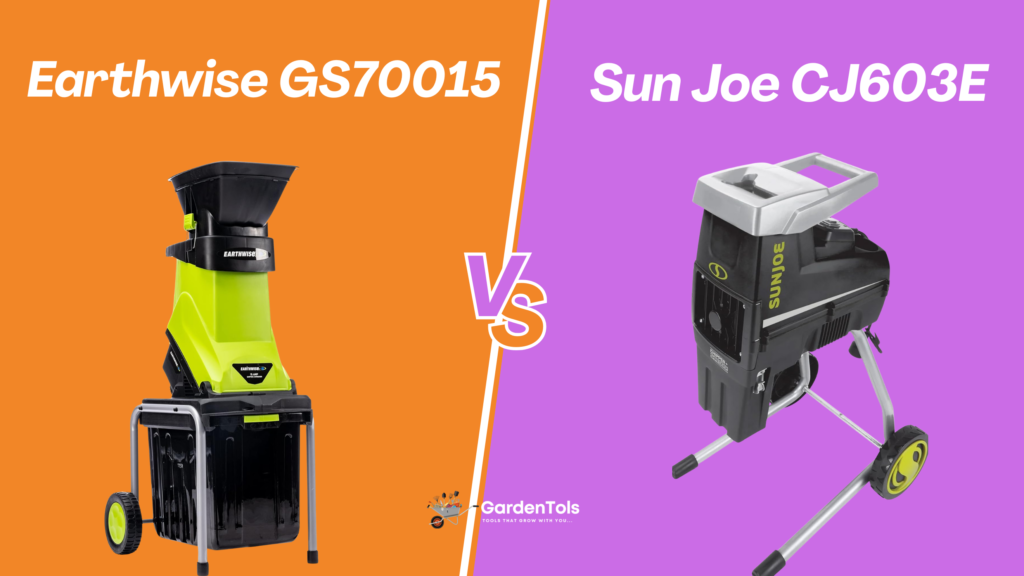 sun joe cj603e vs earthwise gs70015