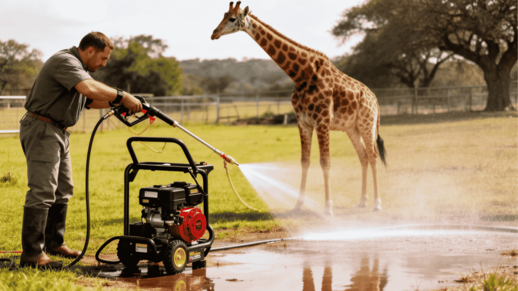 What Is the Water Pressure of a Giraffe Tools Pressure Washer?